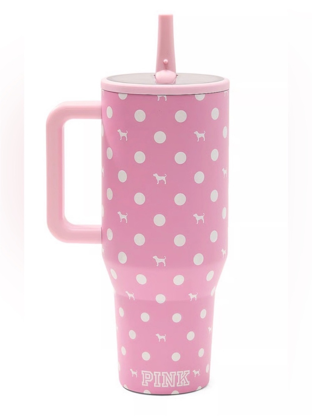 Victoria’s Secret PINK X HYDROJUG 40oz polka dot dog print!